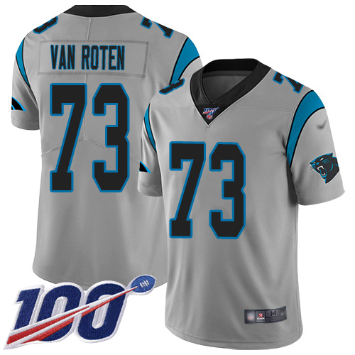 Carolina Panthers Limited Silver Men Greg Van Roten Jersey NFL Football #73 100th Season Inverted Legend